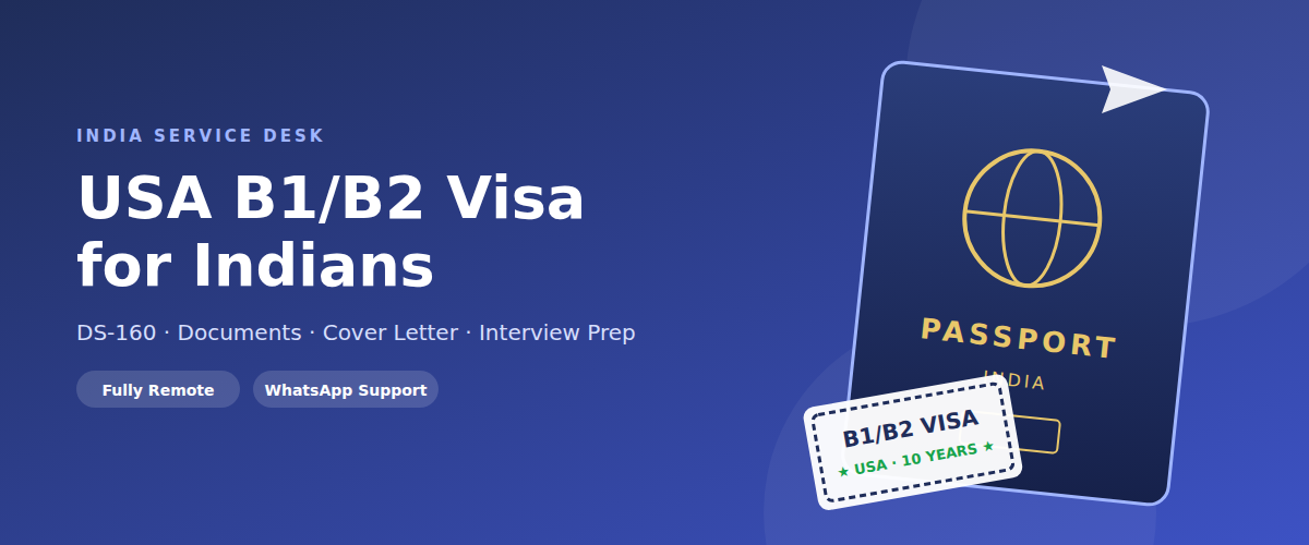 USA B1/B2 visa for Indians — India Service Desk Hyderabad